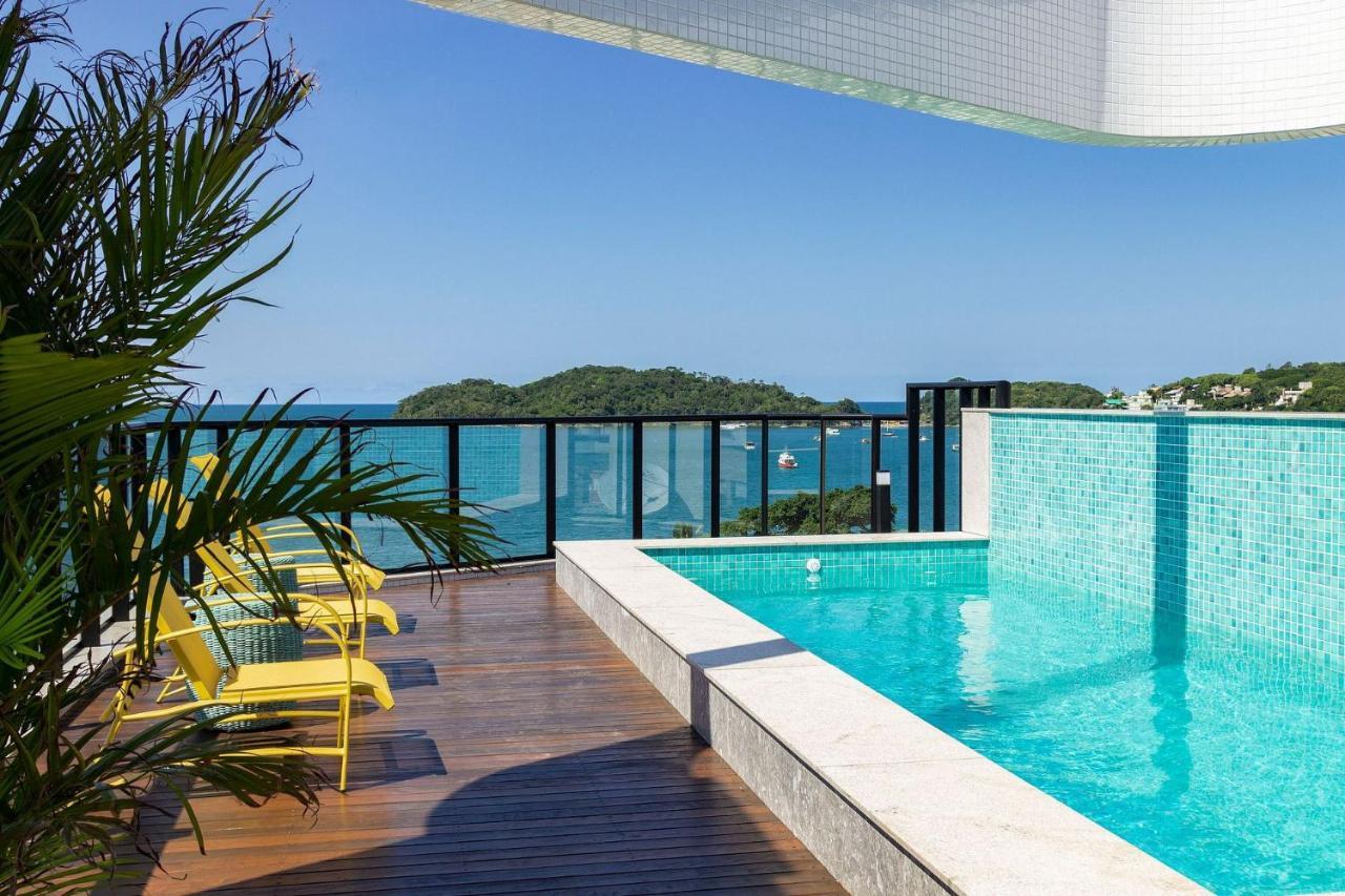 Aion Suites 303 - Lindo Apartamento Com Vista Para O Mar, A 60M Da Praia De Bombinhas, Com Piscina E Academia No Rooftop. Luaran gambar
