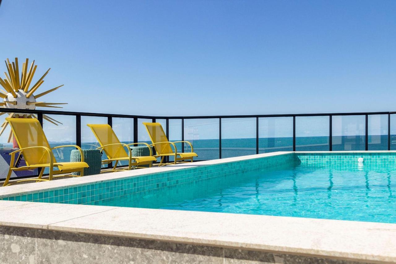 Aion Suites 303 - Lindo Apartamento Com Vista Para O Mar, A 60M Da Praia De Bombinhas, Com Piscina E Academia No Rooftop. Luaran gambar