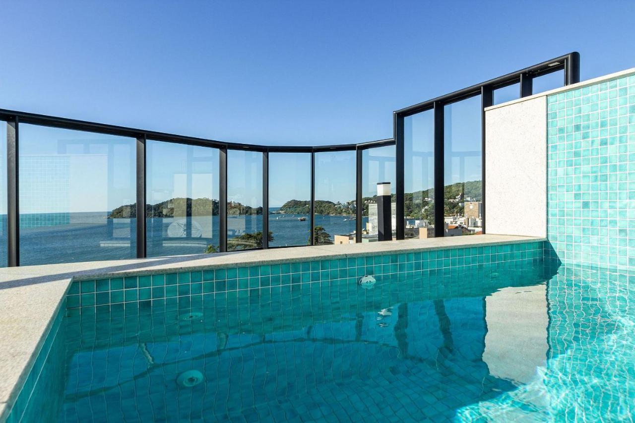 Aion Suites 303 - Lindo Apartamento Com Vista Para O Mar, A 60M Da Praia De Bombinhas, Com Piscina E Academia No Rooftop. Luaran gambar
